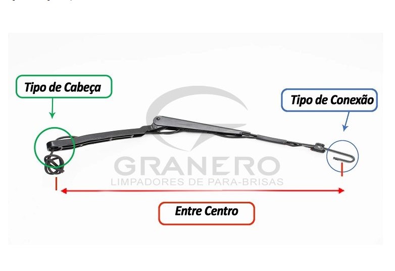 Braco Limpador Parabrisa Caminhão Volvo VL NH de 1999 até 2006